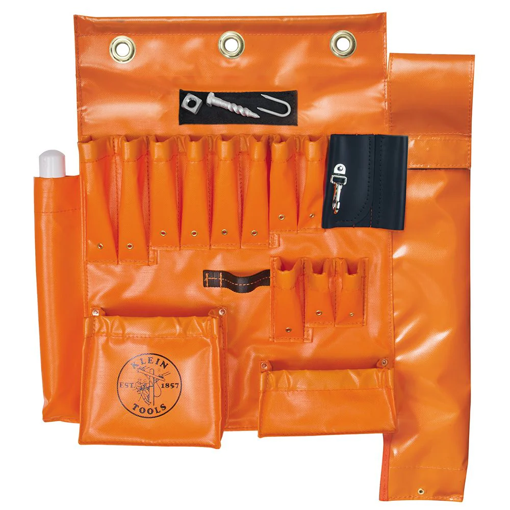 Klein Tools 51829MHS Aerial Apron with Hot Stick Pocket and Magnet - Mactool Shop