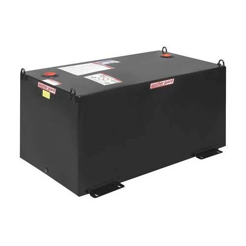 WeatherGuard 358-5-01 100-Gallon Black Steel Fuel Transfer Tank, Rectangle - Mactool Shop