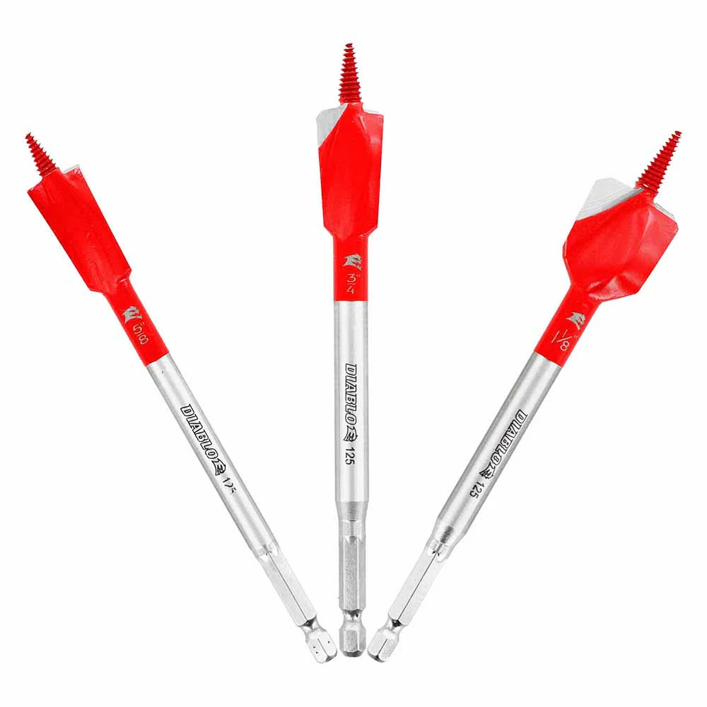 Diablo DSPD4910-S3 Diablo Demo Demon Spade Bit Set for Nail-Embedded Wood (3-Pieces) - Mactool Shop