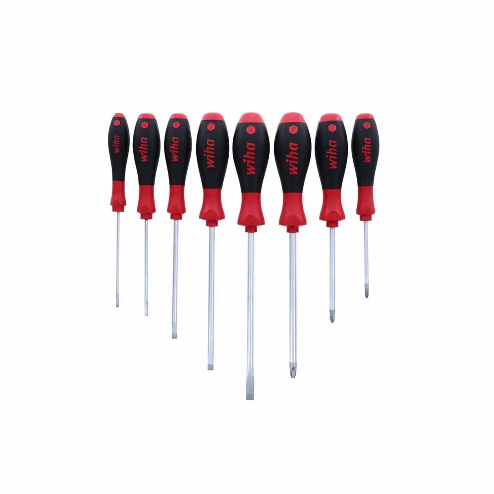 Wiha 30298 8 Piece SoftFinish Slotted and Phillips Screwdriver Set - Mactool Shop