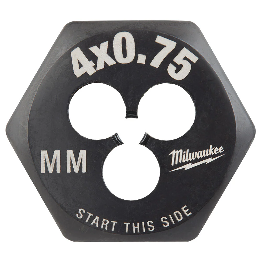 Milwaukee 49-57-5320 M4-0.75 mm 1-Inch Hex Threading Die - Mactool Shop