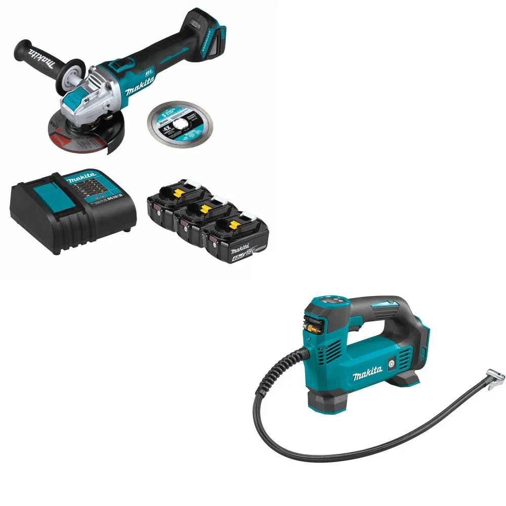Makita BL1840BSCX3 18V LXT Starter Pack W/ FREE DMP180ZX 18V LXT Inflator, Bare - Mactool Shop