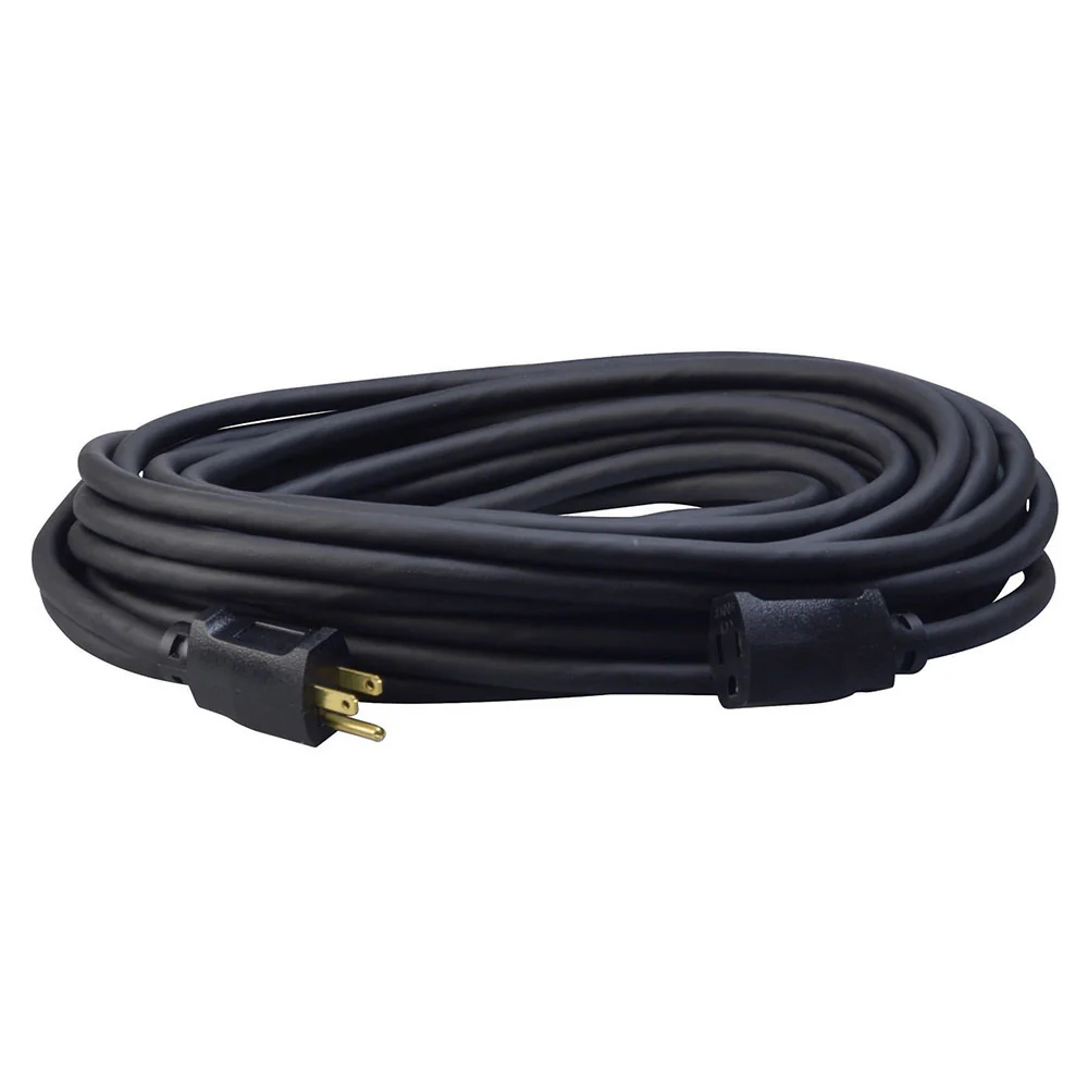 Southwire 1628SW0008 12/3 50' SJEOOW Black Exension Cord with Black End - Mactool Shop