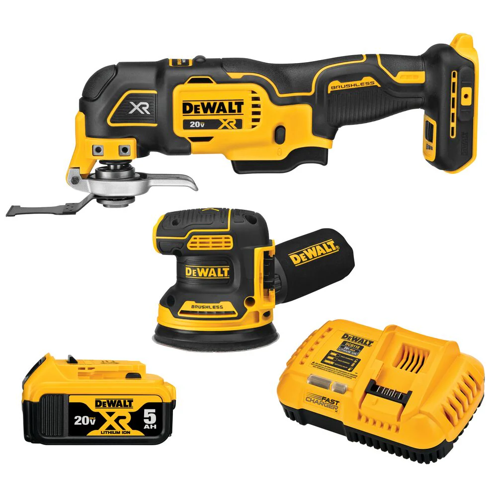DeWalt DCK202P1 20V MAX XR Sander & Multi-Tool, Woodworking Kit, 2-Tool - Mactool Shop