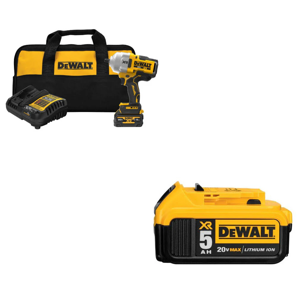 DeWalt DCF961GP1 20V MAX Impact Wrench Kit W/ FREE DCB205 20V MAX Battery Pack - Mactool Shop