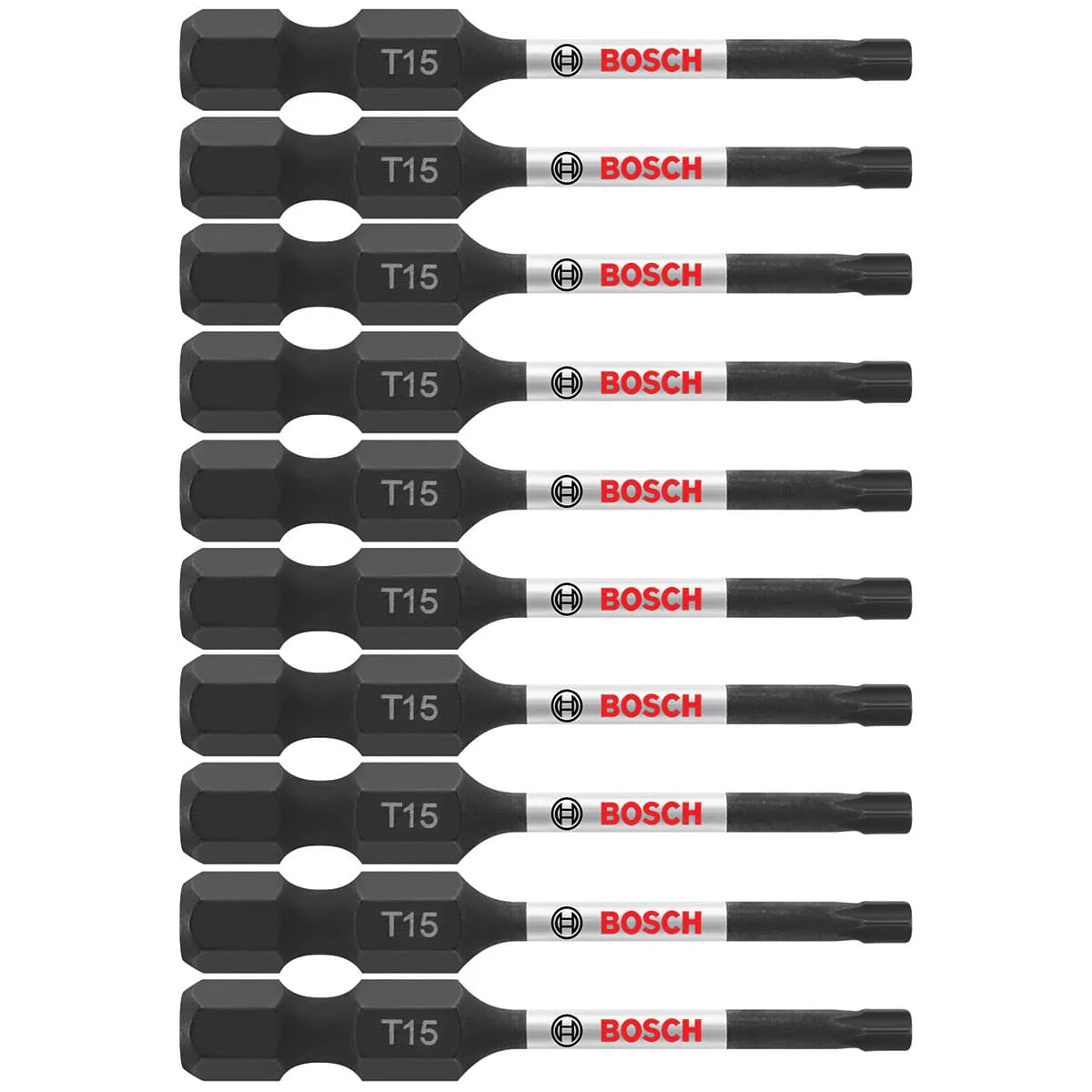 Bosch ITT152B 10 pc. Impact Tough 2 In. Torx #15 Power Bits (Bulk Pack) - Mactool Shop