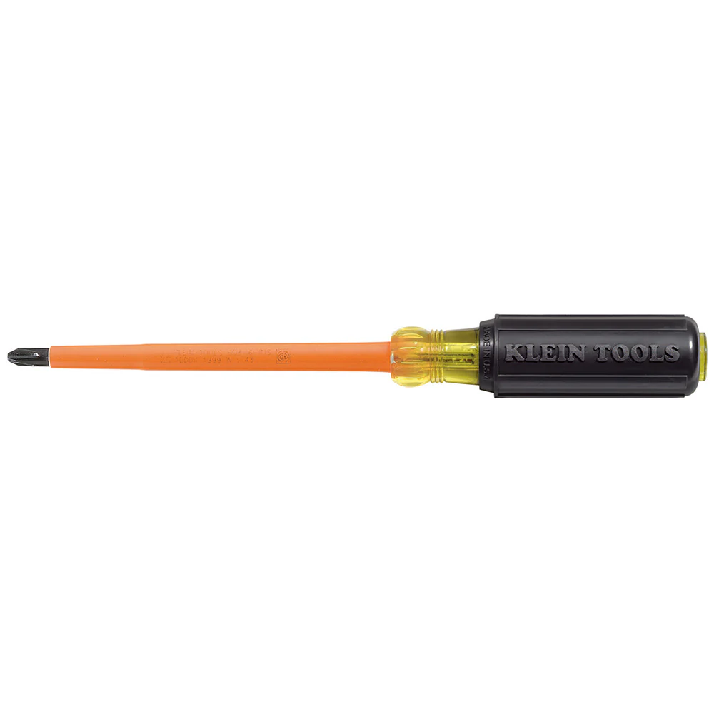 Klein Tools 603-4-INS Insulated Screwdriver, #2 Phillips Tip, 4