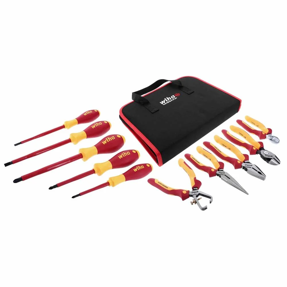 Wiha 32891 10 Piece Insulated Pliers-Cutters and Screwdriver Set - Mactool Shop
