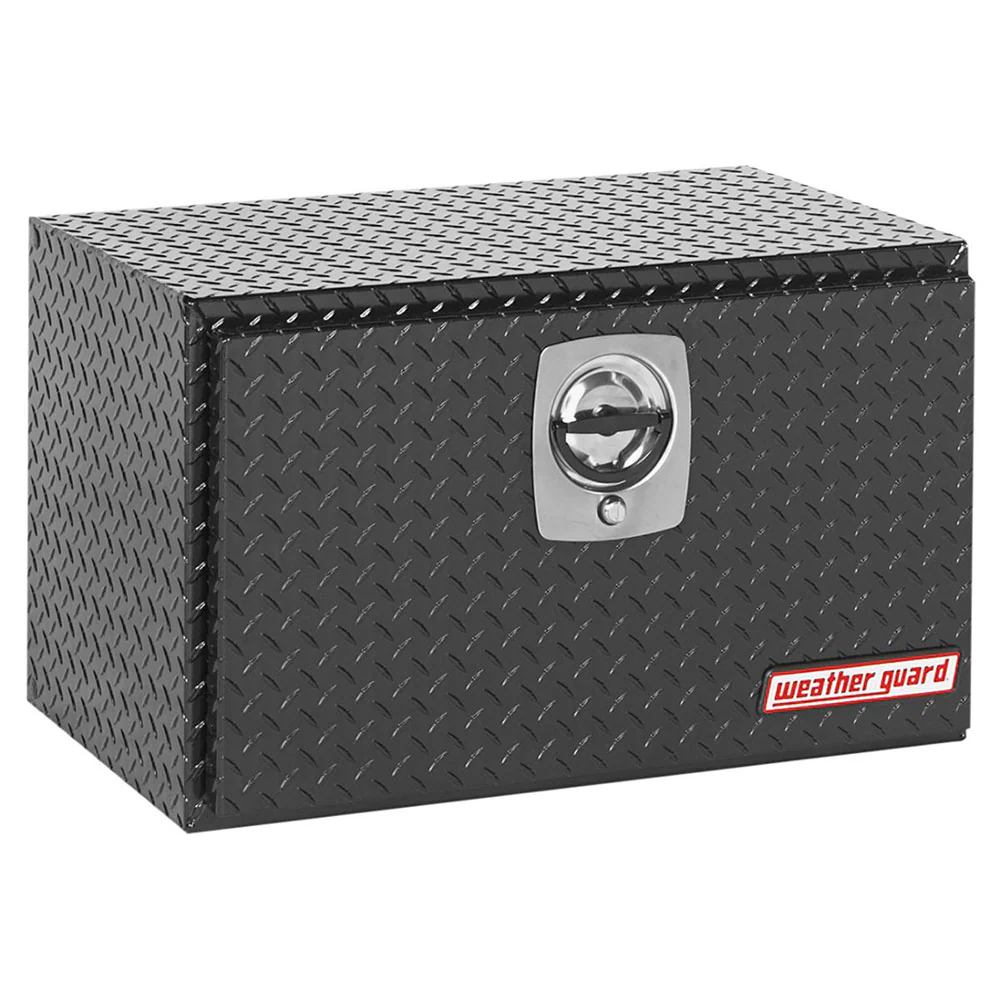 WeatherGuard 631-5-02 Gloss Black Aluminum Underbed Box, Compact, 5.4 Cu. Ft. - Mactool Shop