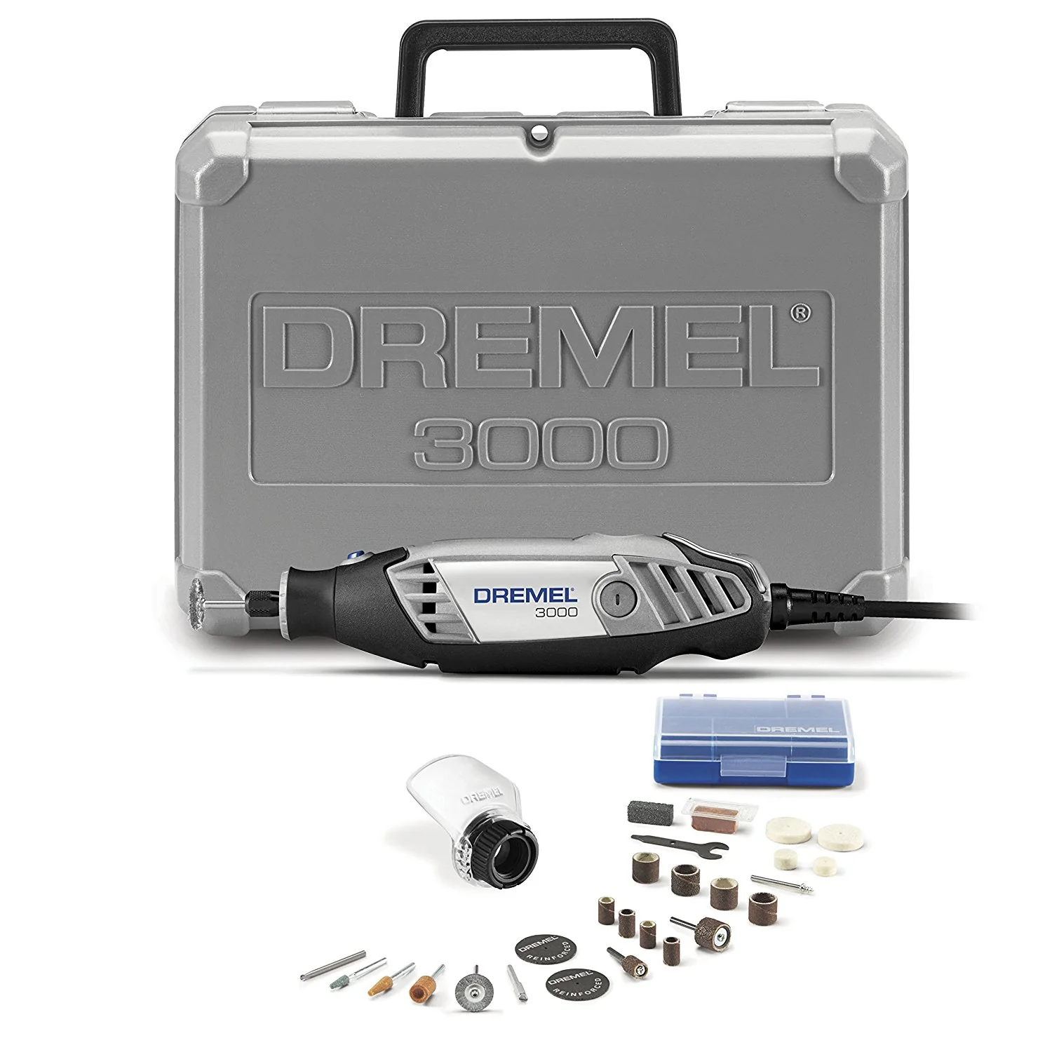 Dremel 3000-1/25 3000 Series Rotary Tool, 1 Attachment, 25 Accessories - Mactool Shop
