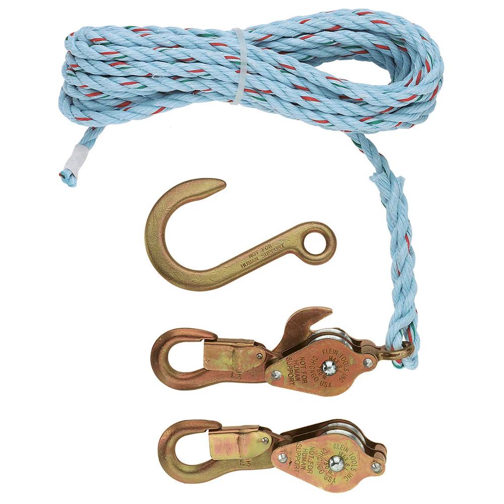 Klein Tools 1802-30 Block and Tackle with Anchor Hook Cat. No. 258 - Mactool Shop