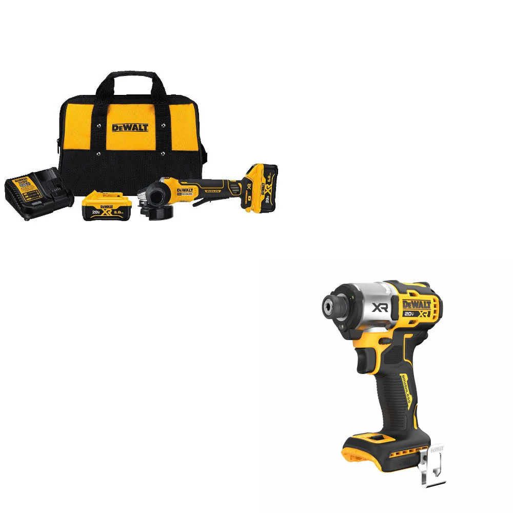 DeWalt DCG413R2 20V Angle Grinder Kit W/ FREE DCF845B 20V MAX Impact Driver - Mactool Shop
