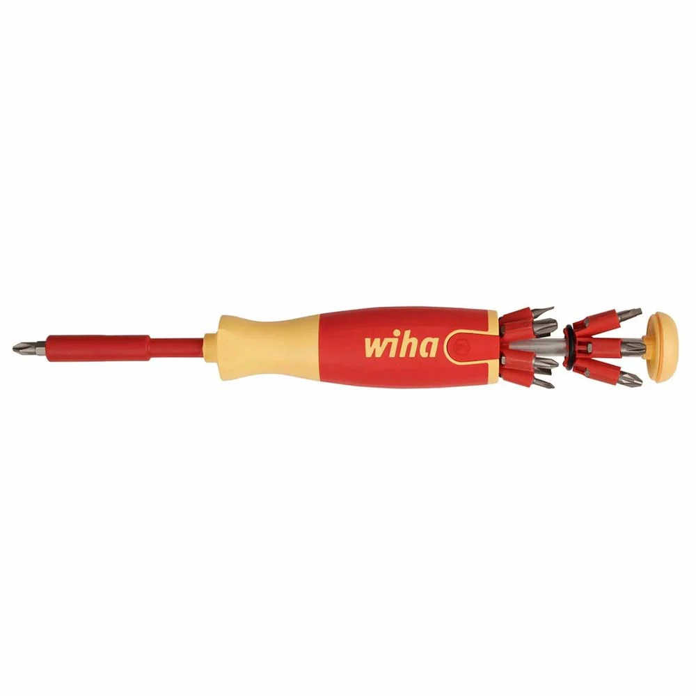 Wiha 38050 14 Piece Insulated Pop-up Bit Holder Slotted,Phillips,Square,Pozidriv - Mactool Shop