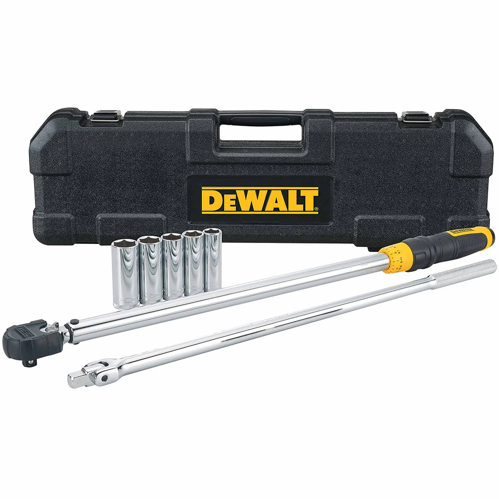 DeWalt DWMT17107 1/2 in. Drive Torque Wrench Tire Change Kit (7 pc.) - Mactool Shop