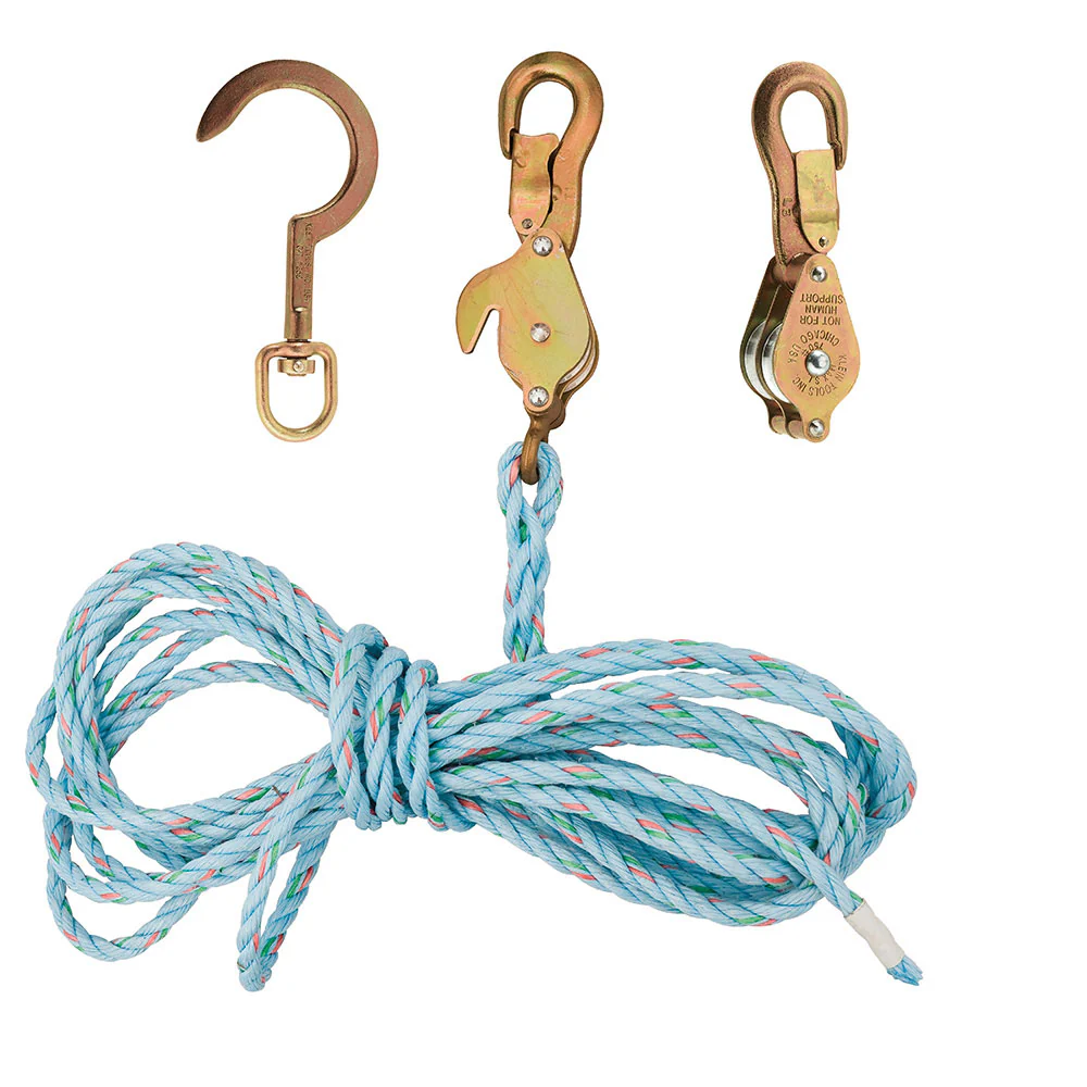 Klein Tools 1802-30S Block and Tackle with Cat. No. 268 Block - Mactool Shop