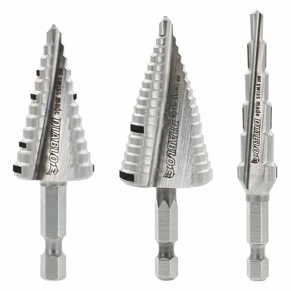 Diablo DSDS003 Impact Strong Step Drill Bit Set (3-Piece) - Mactool Shop