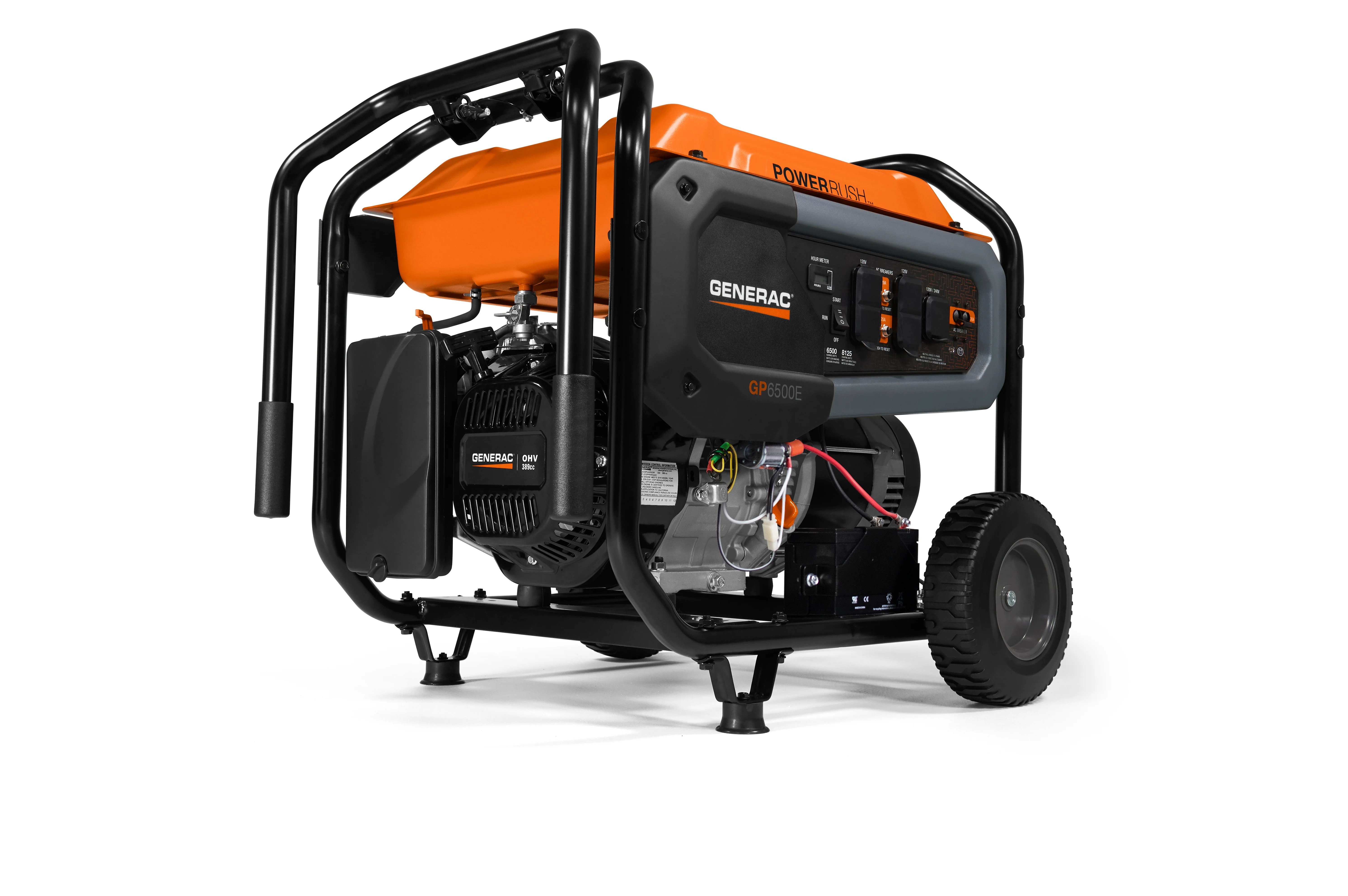 Generac 7682 GP6500E - 6,500 Watt Electric Start Portable Generator, 49 ST/CAN - Mactool Shop
