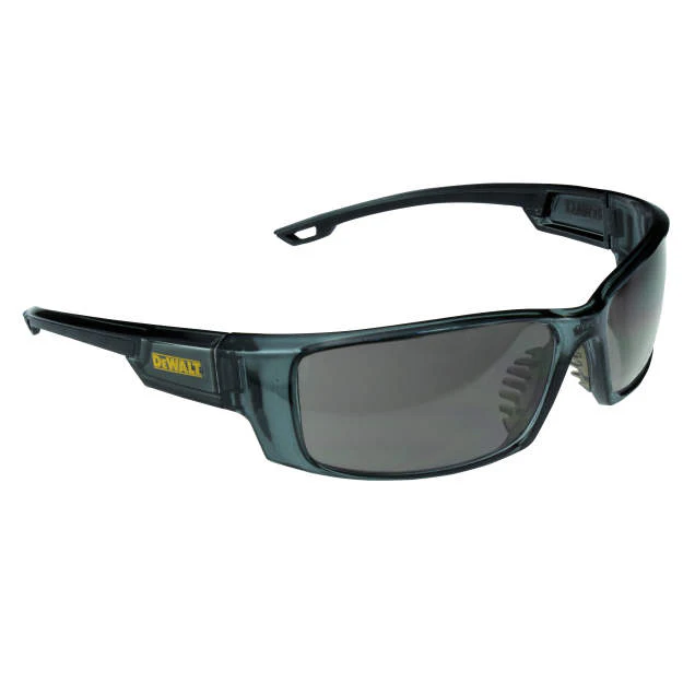Dewalt DPG104-2D Excavator Safety Glasses, Black Frame, Smoke Lens - Mactool Shop
