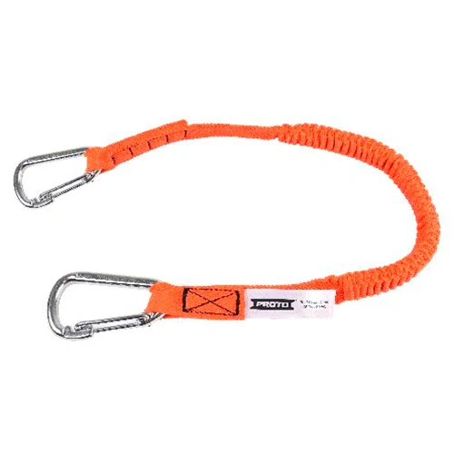 Proto JLAN15LBDSS Elastic Lanyard with 2 Stainless Steel Carabiners - 15 lb. - Mactool Shop