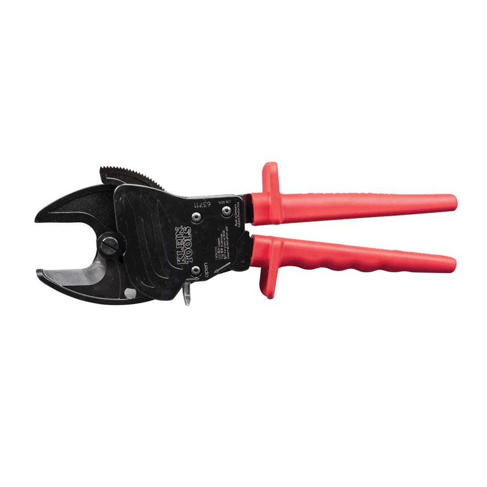 Klein Tools 63711 Open Jaw Ratcheting Cable Cutter - Mactool Shop