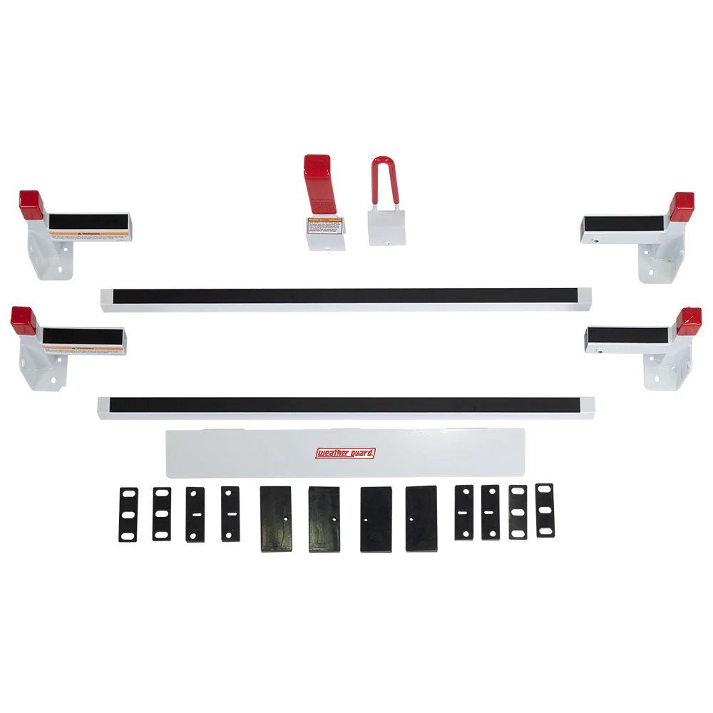 WeatherGuard 22001-3-01 All-Purpose Steel Van Rack, 2 Bar, GM, Ford, Nissan, RAM - Mactool Shop