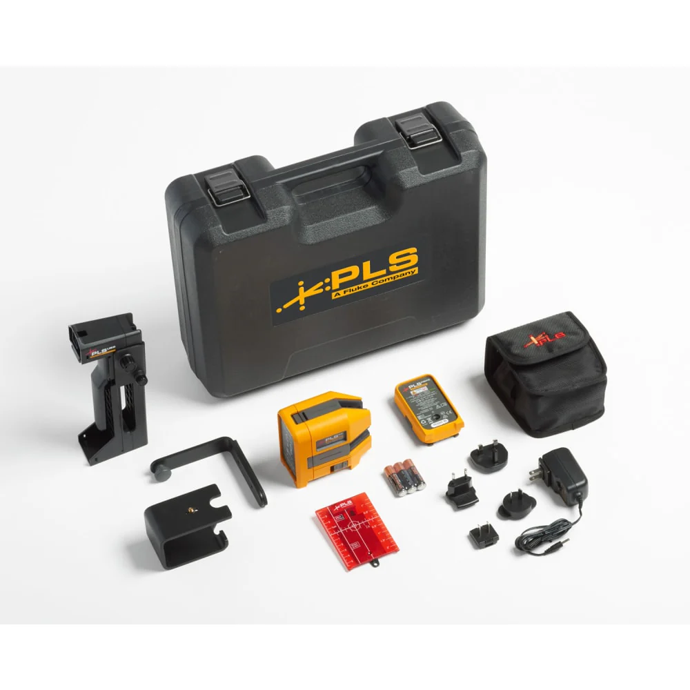 PLS 5195802 PLS 6R RBP Kit, Cross Line and Point Red Laser Kit w/ Rechargeable Battery - Mactool Shop