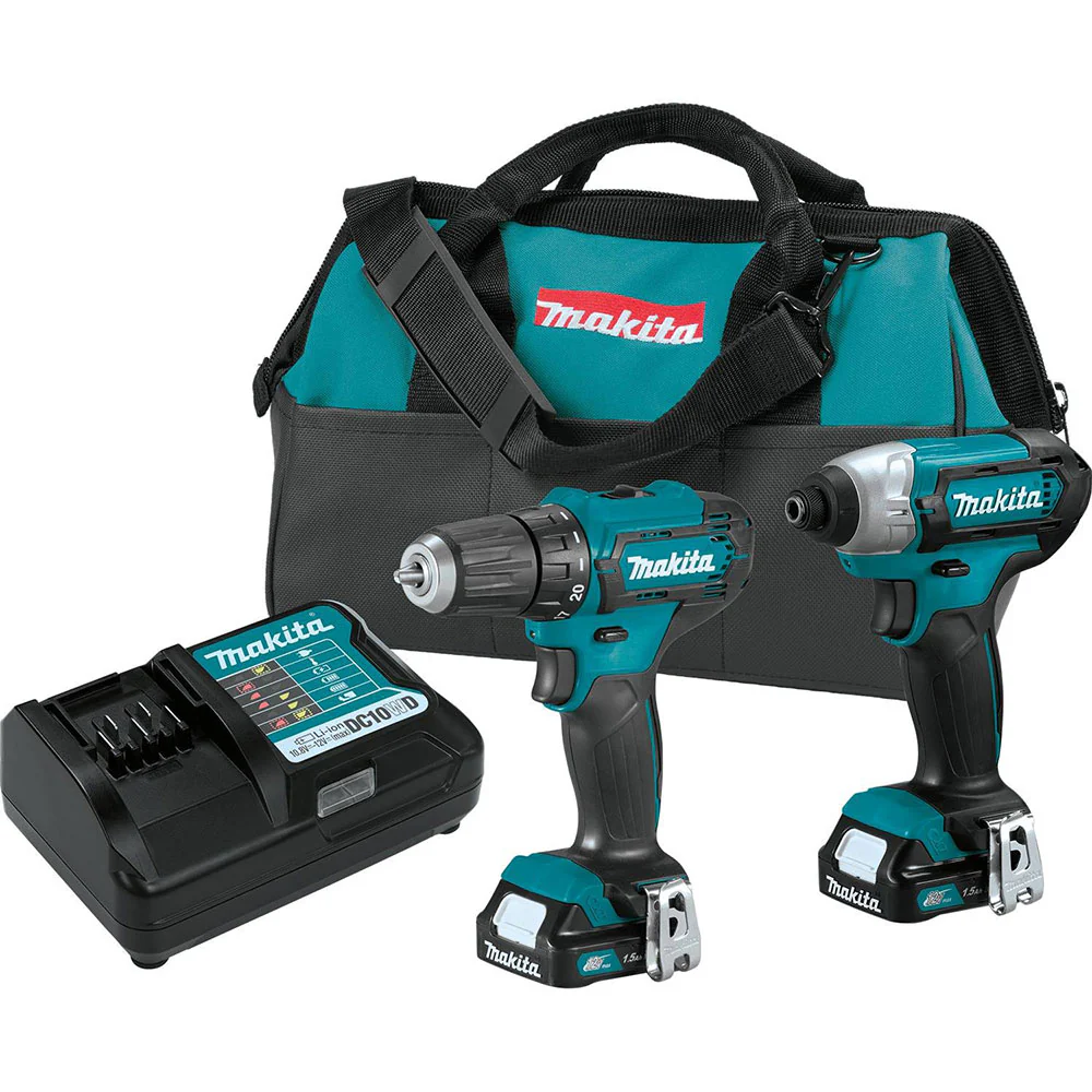Makita CT232 12V Max CXT Lithium-Ion Cordless 2-Pc. Combo Kit (1.5Ah) - Mactool Shop