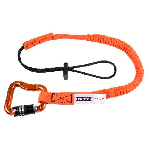 Proto JLAN15LB3LK Elastic Lanyard with Triple Lock Carabiner - 15 lb - Mactool Shop