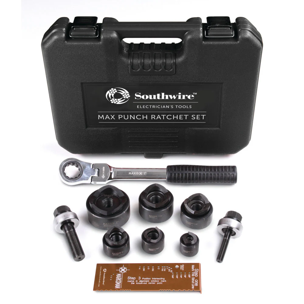 Southwire MPR-01SD Max Punch Ratchet Set with 1/2