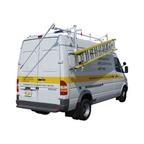 Weather Guard 280 White Aluminum EZ-GLIDE Rack System Sprinter Van High Roof, Passenger Side - Mactool Shop