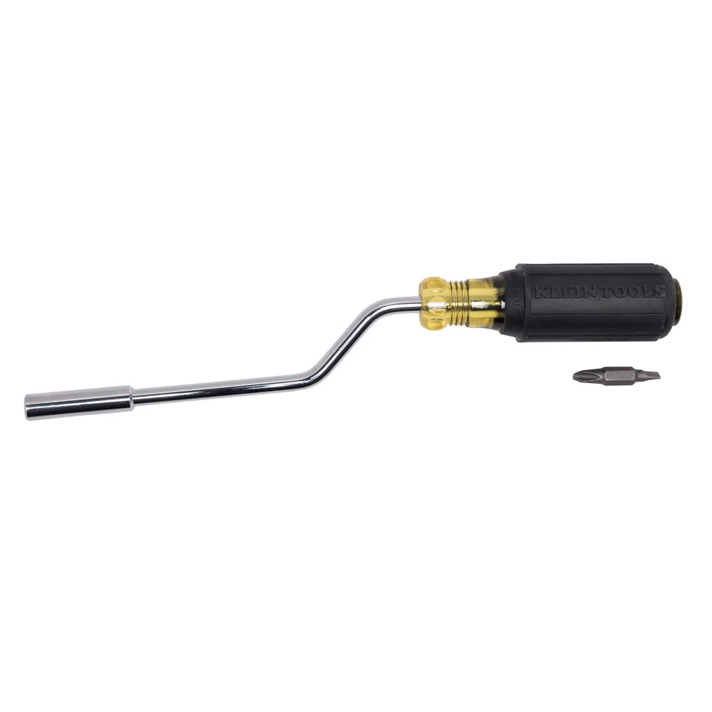 Klein Tools 67100 Multi-Bit Screwdriver, 2-in-1 Rapi-Drive Phillips and Slotted Bits - Mactool Shop