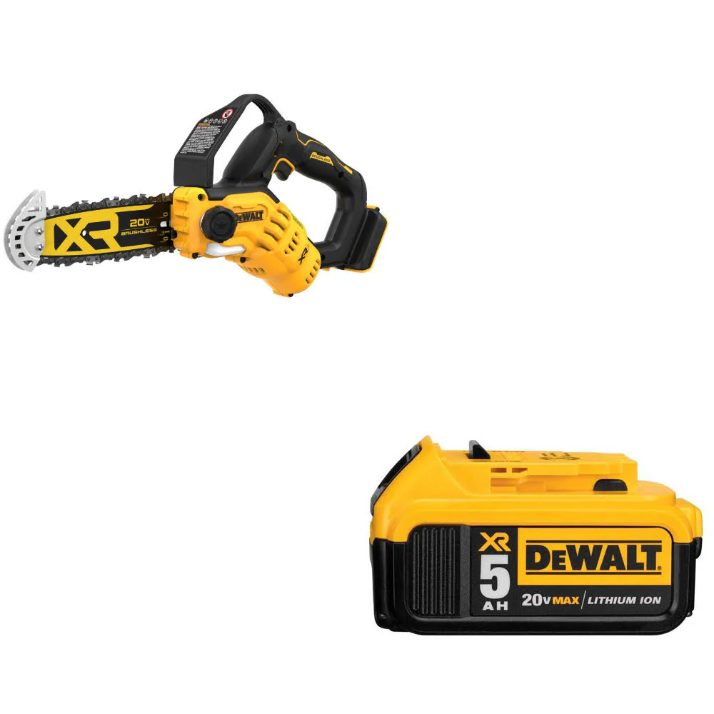 DeWalt DCCS623B 20V Max Pruning Chainsaw W/ FREE DCB205 20V MAX XR Battery Pack - Mactool Shop