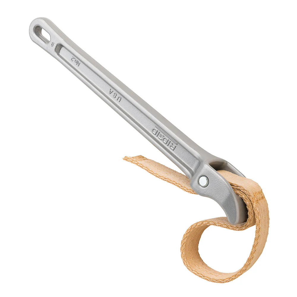 RIDGID 31340 #2 Aluminum Strap Wrench, 3 1/2