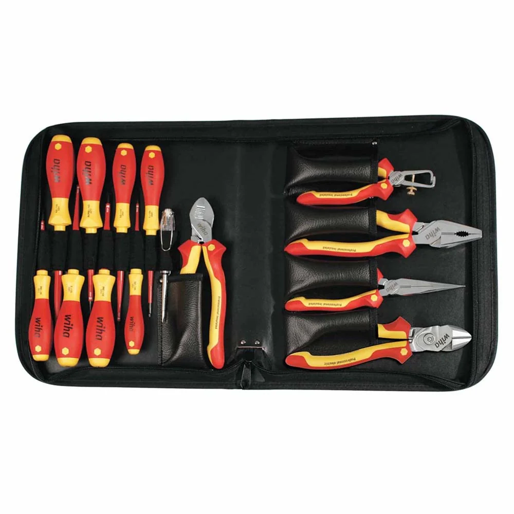 Wiha 32869 14 Piece Insulated SlimLine Blades and Pliers Set - Mactool Shop
