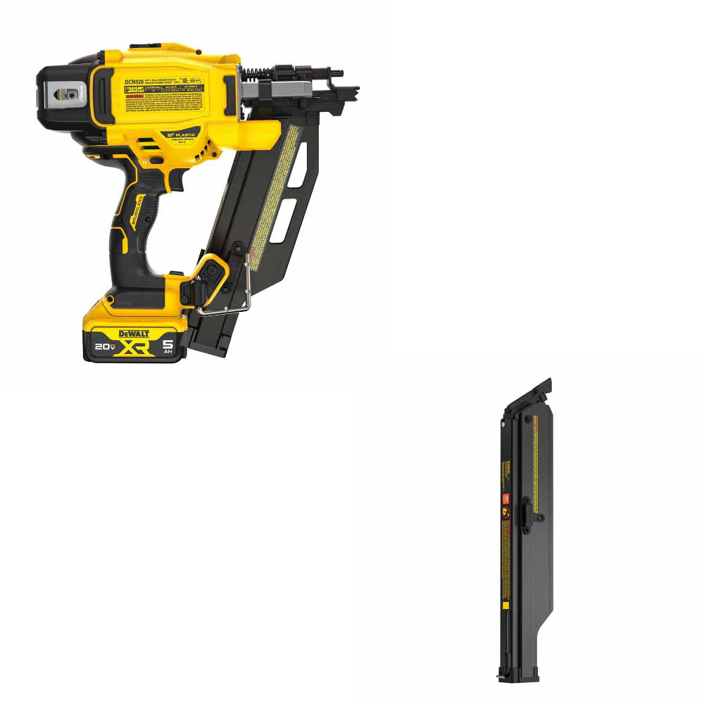 DeWalt DCN920P1 20V MAX XR 21° Nailer Kit W/ FREE DZN930 30° Extended Magazine - Mactool Shop