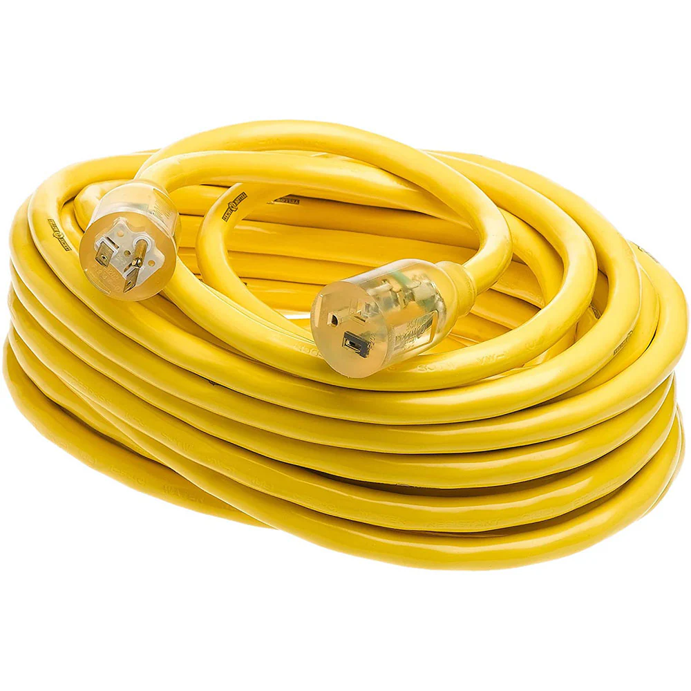 Yellow Jacket 2991 10/3 Extra Heavy-Duty 20-Amp Premium SJTW Contractor Extension Cord with Lig - Mactool Shop