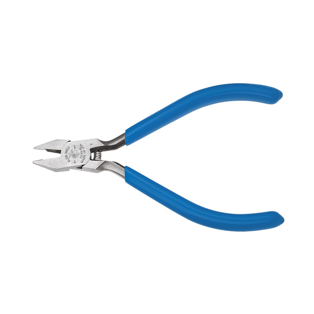 Klein Tools D230-4C Electronics Pliers - Nickel Ribbon Wire Cutting - Mactool Shop