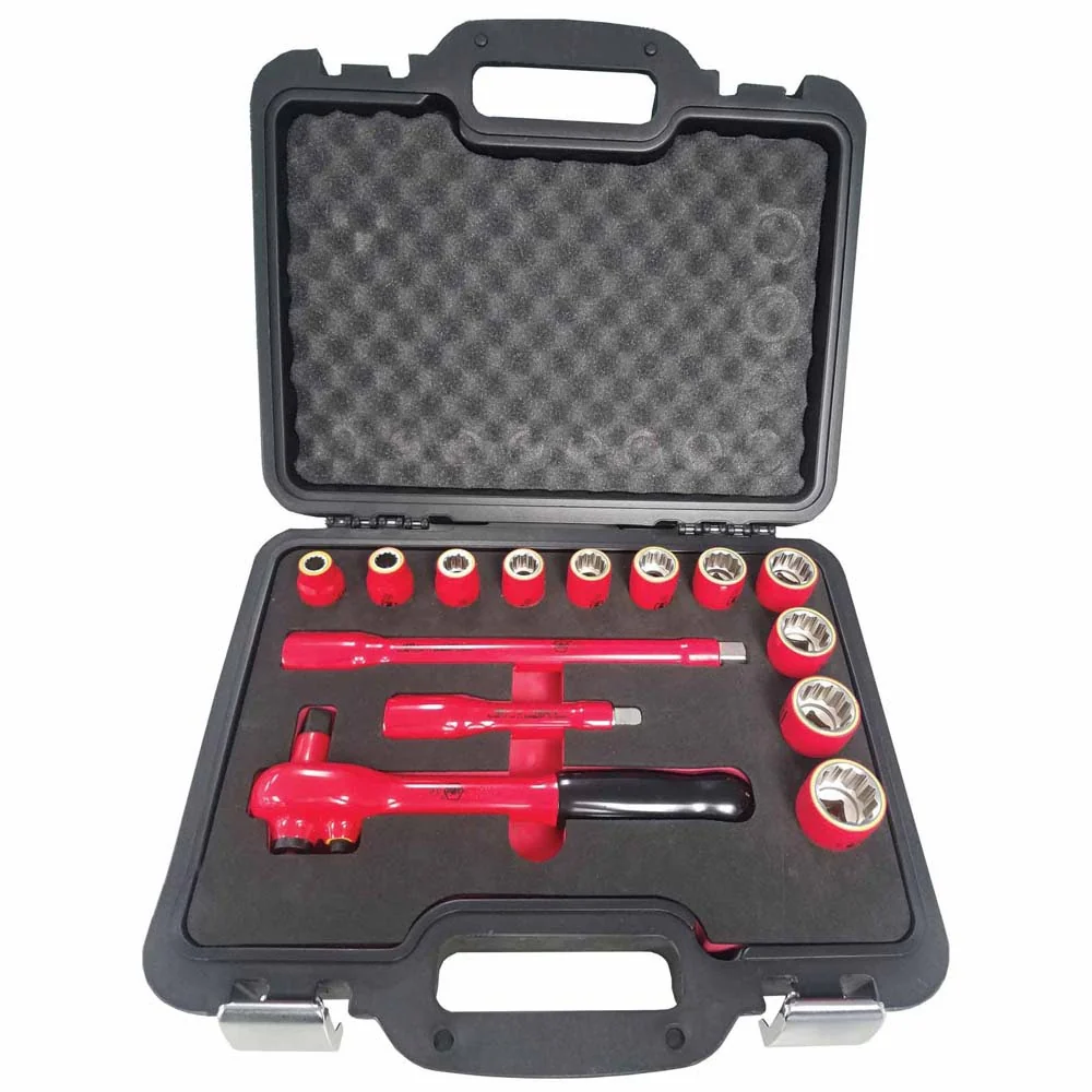 Wiha 31792 14 Piece Insulated Socket Set 1/2