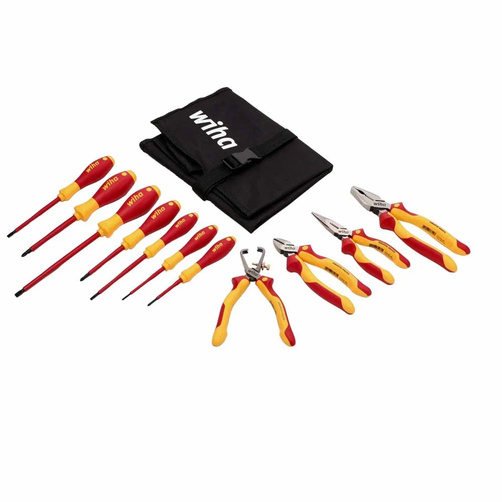 Wiha 32888 11 Piece Insulated Pliers-Cutters and Screwdriver Set - Mactool Shop
