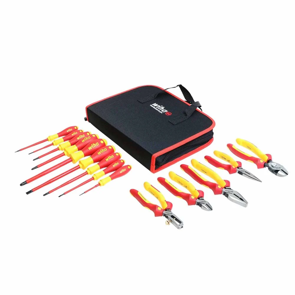 Wiha 32895 14 Piece Insulated Pliers-Cutters and Screwdriver Set - Mactool Shop