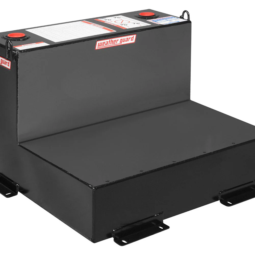 WeatherGuard 350-5-01 50-Gallon Black Steel Fuel Transfer Tank, L-Shape - Mactool Shop