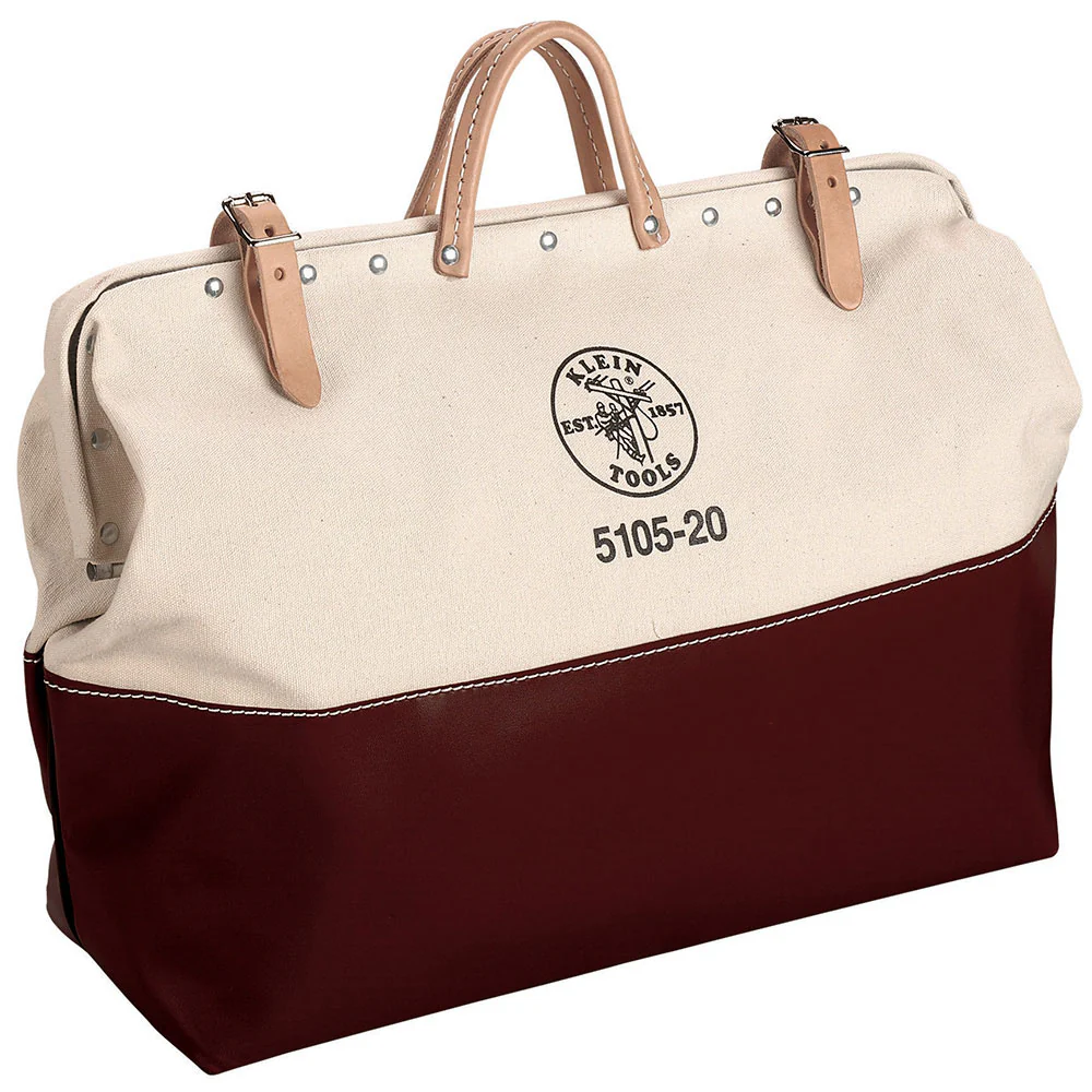 Klein Tools 5105-20 High-Bottom Canvas Tool Bag, 20