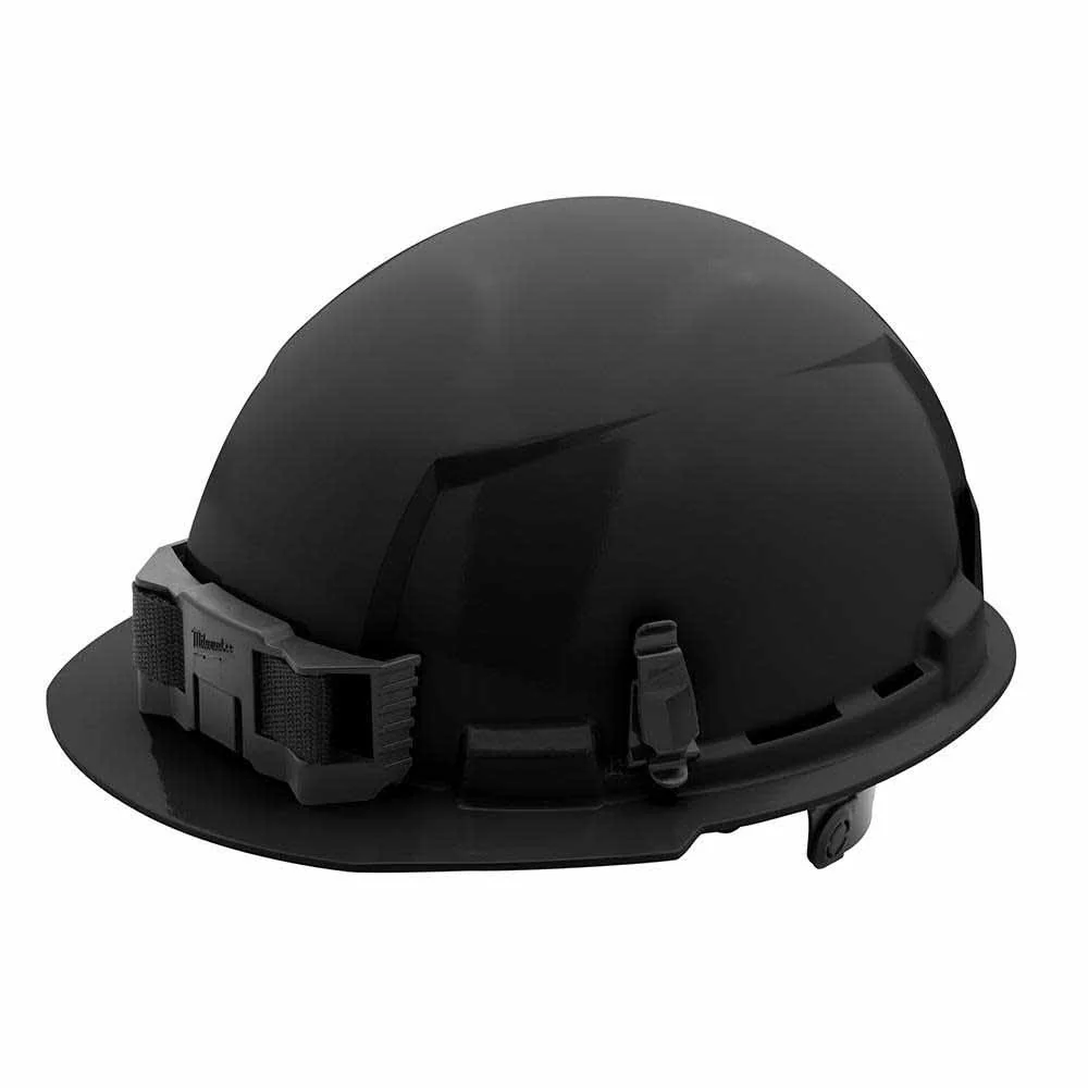 Milwaukee 48-73-1130 Black Front Brim Hard Hat with 6PT Ratcheting Suspension – Type 1 Class E - Mactool Shop