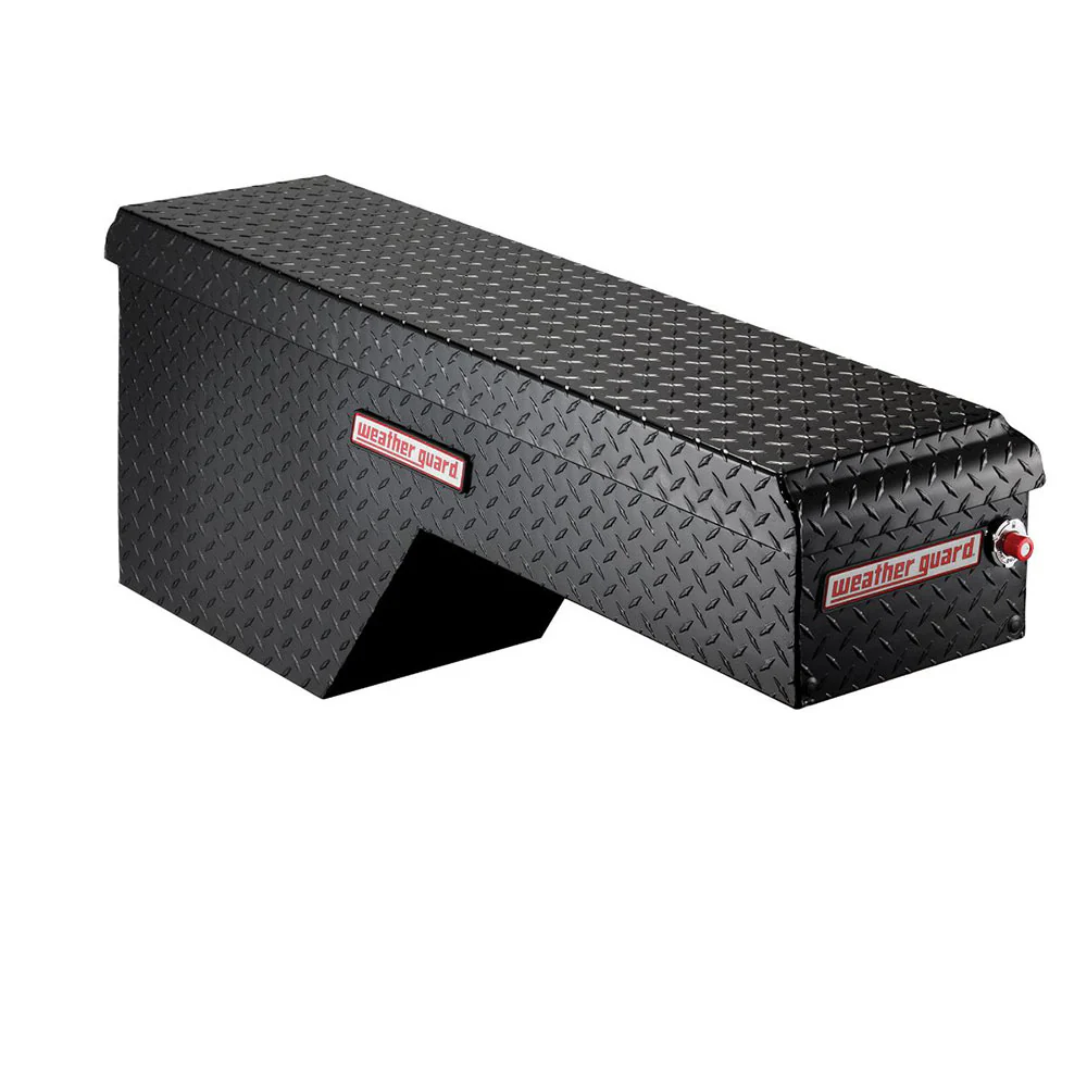 WeatherGuard 172-5-01 Gloss Black Aluminum Pork Chop Box, Driver Side, 3.4 Cu. Ft. - Mactool Shop