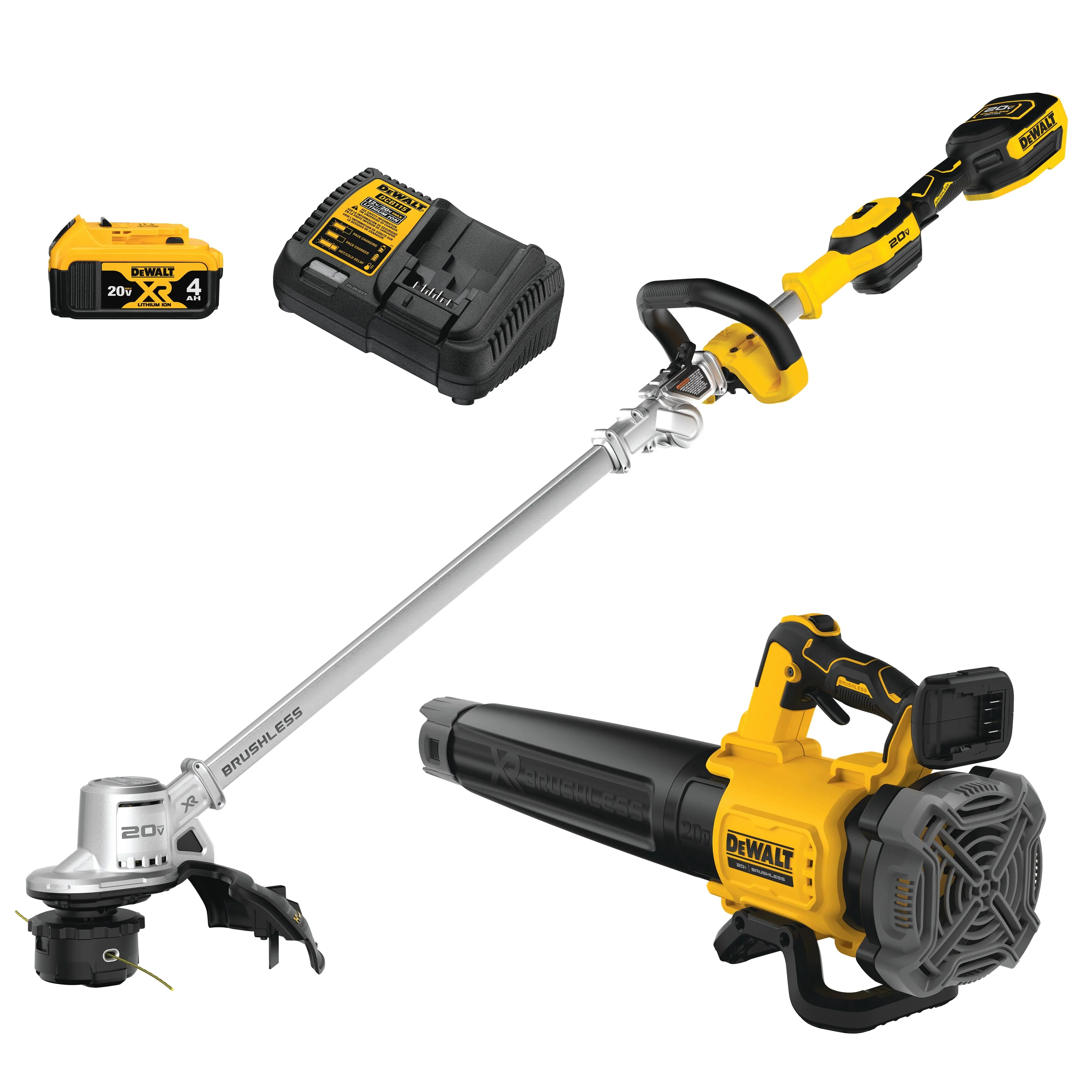 DeWALT DCKO222M1 20V MAX XR Cordless String Trimmer/Handheld Blower Combo Kit - Mactool Shop