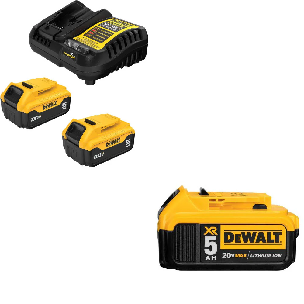DeWalt DCB205-2C 20V MAX XR Starter Kit W/ FREE DCB205 20V MAX XR Battery Pack - Mactool Shop