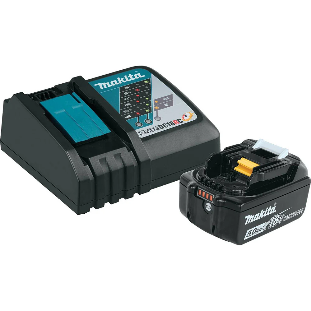 Makita BL1850BDC1 18V Lxt Li-Ion Battery And Charger Starter Pack (5.0 Ah) - Mactool Shop