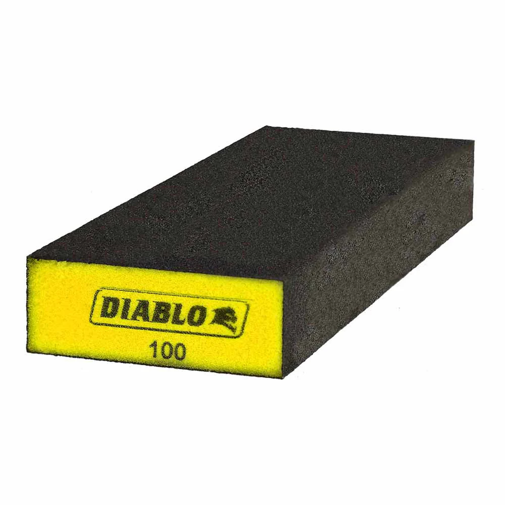 Diablo DFBBLOCBFN01G Extended Flat 100-Grit (Fine) Sanding Sponge - Mactool Shop