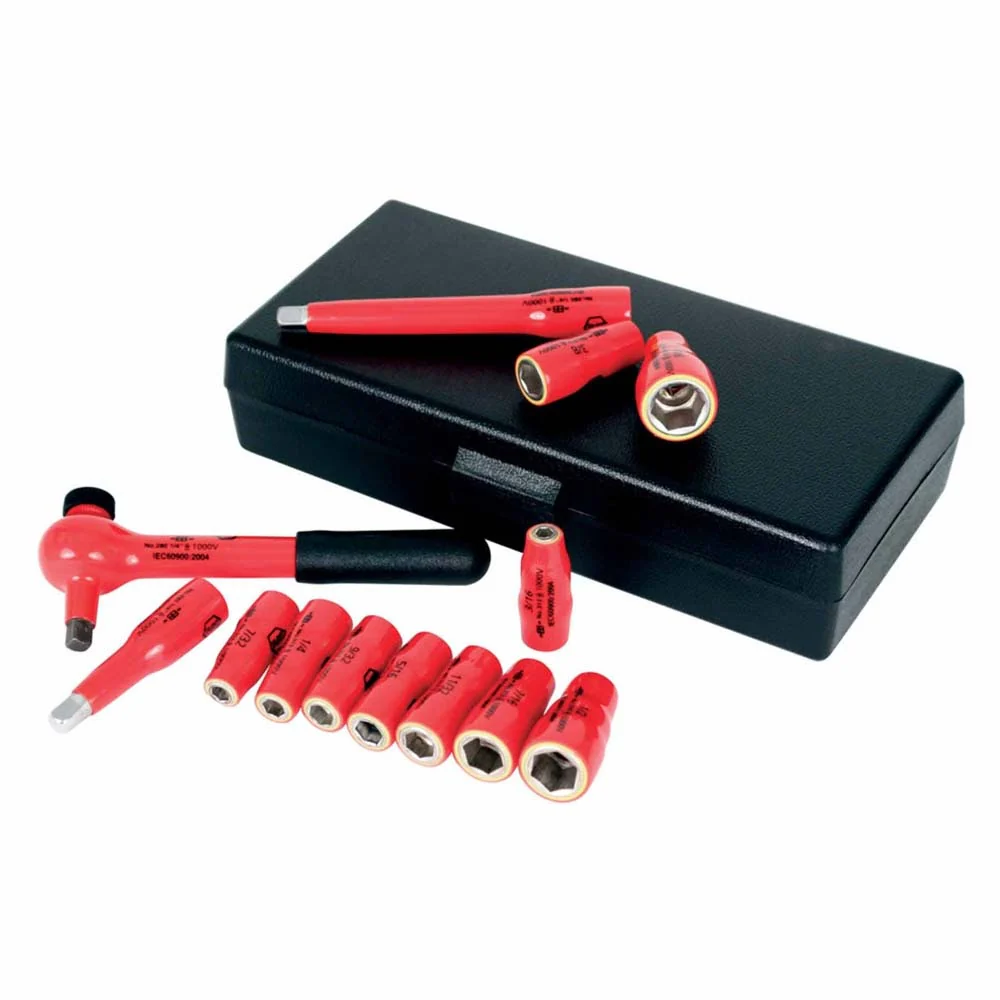 Wiha 31390 13 Piece Insulated Socket Set 1/4