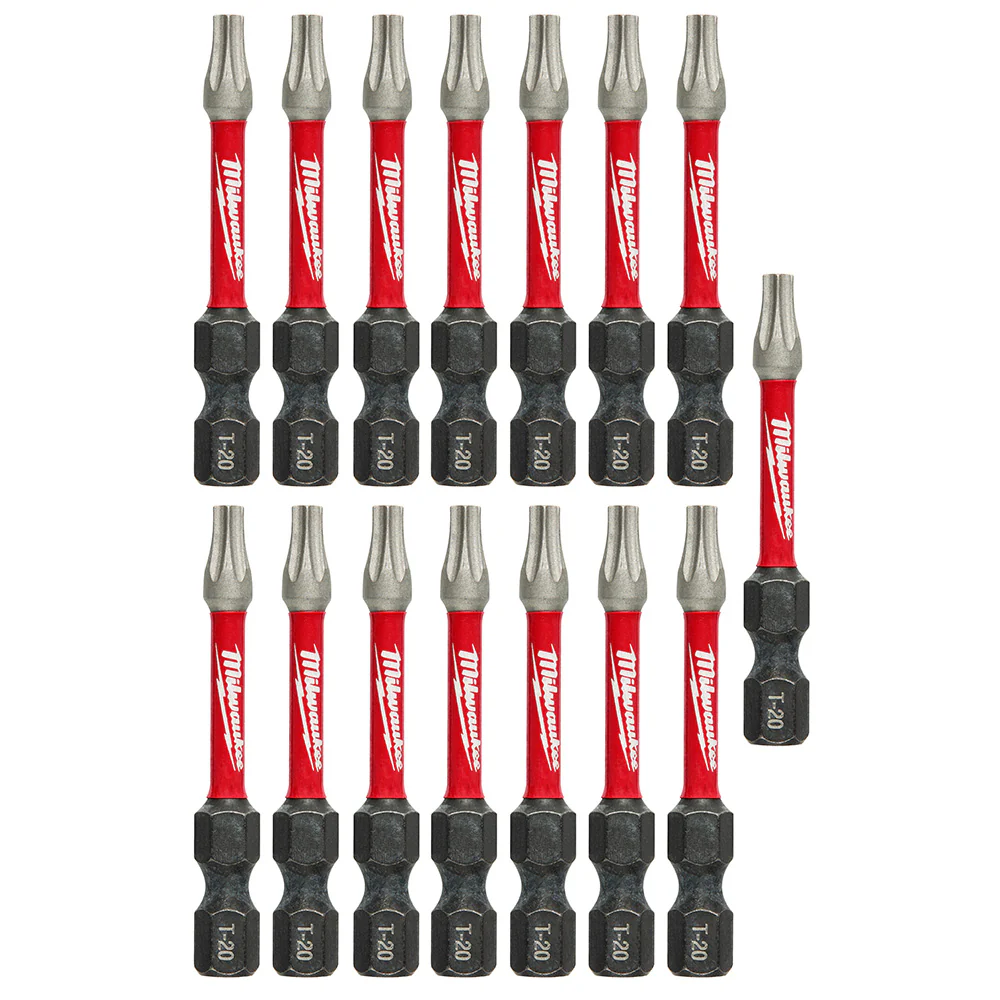 Milwaukee 48-32-5012 SHOCKWAVE™ 2 in. Impact T20 Power Bits (15 Pack) - Mactool Shop